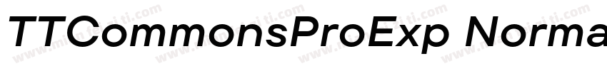 TTCommonsProExp Normal字体转换